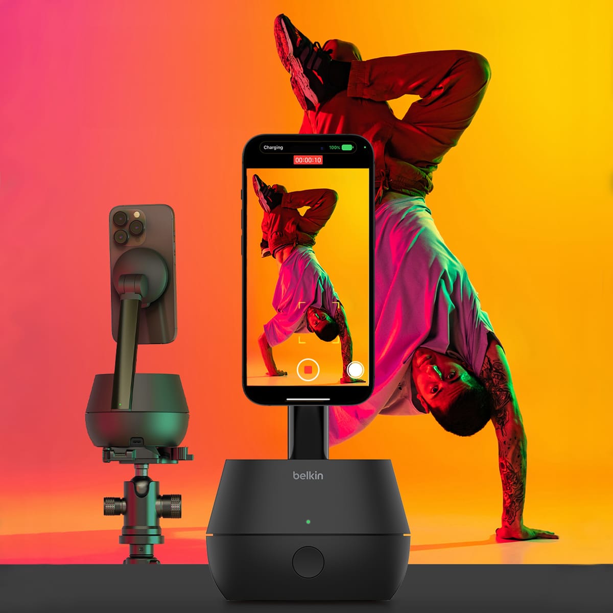 Belkin Auto-Tracking Stand Pro with DockKit is next level hands free ...